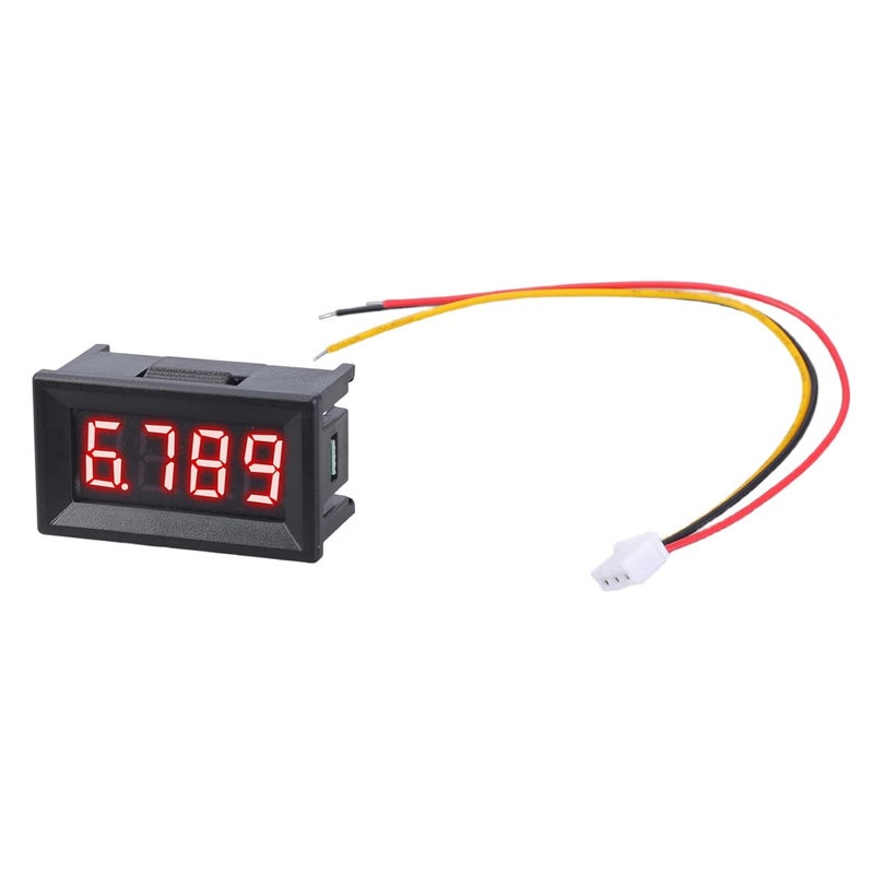 Red Digital Voltmeter 0 100V 4 Digit Voltage Tester Gauge Indicator Easy Installation - Image 1